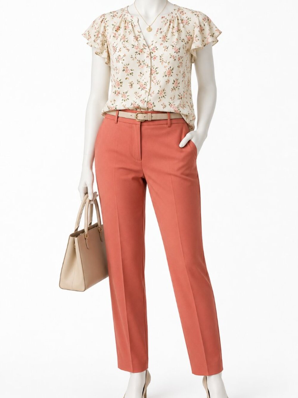 NWOT New York & Company Coral Straight Leg Pants